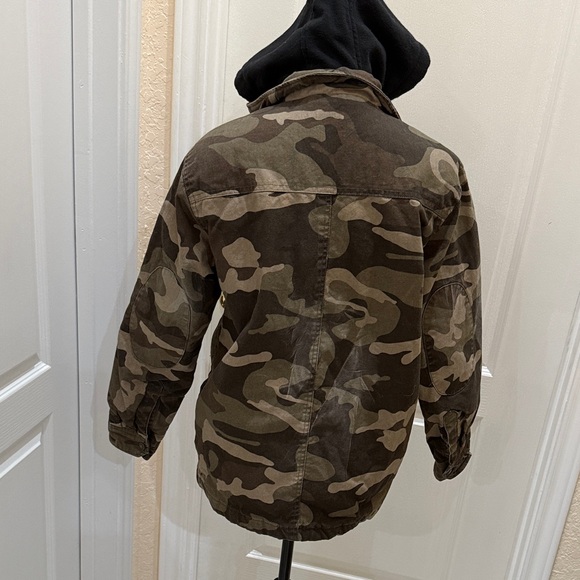 Dickies Woodland Camouflage Hooded Jacket - Picture 2 of 3